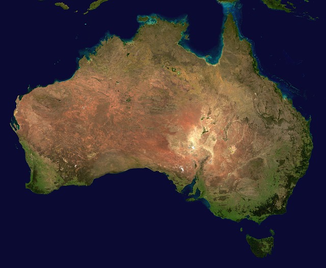 travailler en australie_carte australie